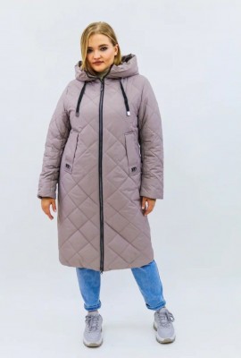 Демисезонная женская куртка осень-весна-еврозима 2810 - бежевый