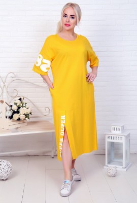 Платье 32005 - желтый, размер 66