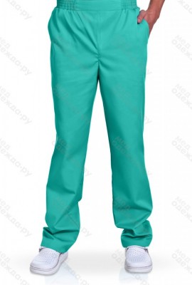 Брюки медицинские мужские на резинке с карманами 101 тиси, размер 60