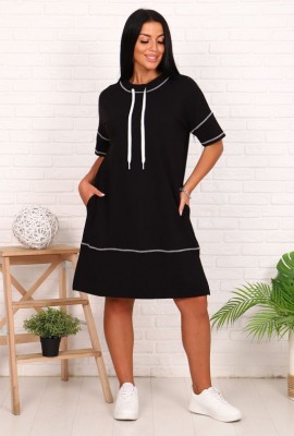Платье 51629 - черный, 52 размер