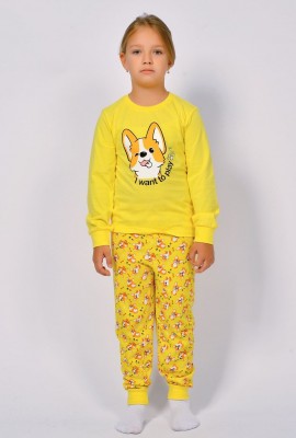 Пижама детская 91225 - желтый корги