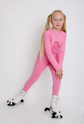 Комплект для девочки Термобелье - 4 детский - розовый