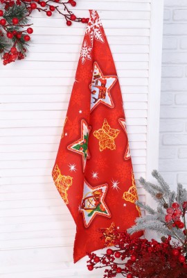 Набор полотенец Трио рогожка - Новогодние звезды