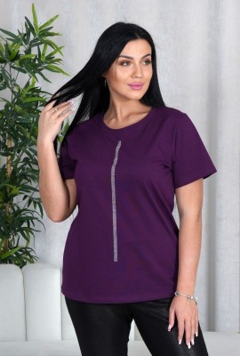 Шик футболка женская (баклажан), 58 размер