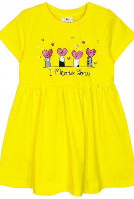 Платье для девочки 81223 - желтый