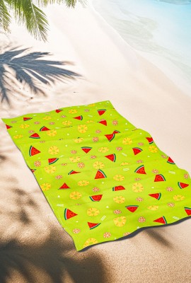 Полотенце пляжное Тутти-Фрутти - зеленый