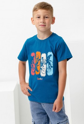 футболка детская с принтом 7444 - морская волна