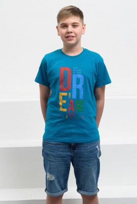 футболка детская с принтом 7445 - морская волна ярк.
