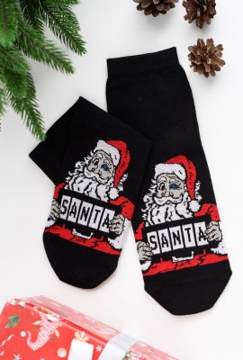 Носки мужские Санта комплект 1 пара - черный