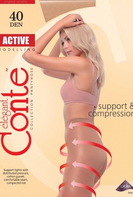 Колготки Conte ACTIVE Natural (бежевый) 40den