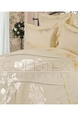 Сатин-жаккард De Luxe с вышивкой КПБ евро (4 наволочки) ГолдТекс Джулия