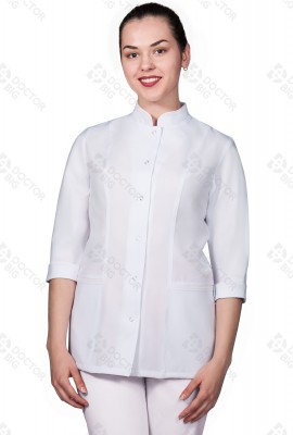Куртка медицинская женская с рукавом 3-4 на кнопках 306 сатори