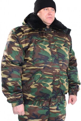 Куртка утеплённая Норд тк.Смесовая Могилёв цв.Зеленый КМФ