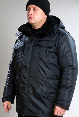 Куртка утеплённая Зима тк.Оксфорд цв.Чёрный