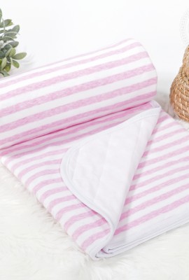 Одеяло-покрывало трикотажное детское Дорожка (розовый)