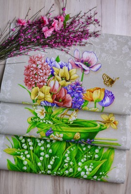 Набор полотенец Цветущий сад - ассорти