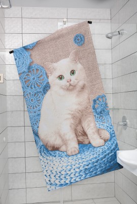 Полотенце банное Котенок - кошка