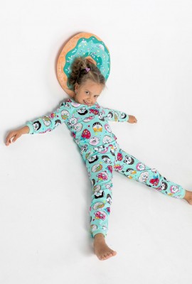Пижама Вкусняшки детская - мятный