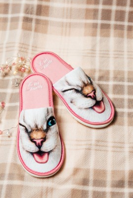 Тапки Smile Cat женские - розовый