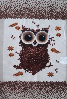 Полотенце рогожка 48х68 Кофейная сова