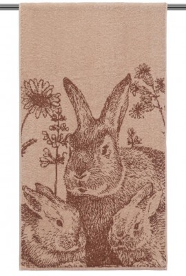 Махровое полотенце Rabbit family