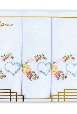 Подарочный набор женских носовых платков Etnica 3 шт.