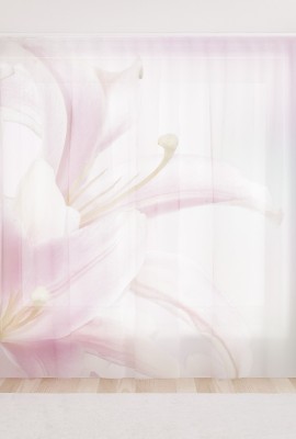 Фототюль из вуали Великолепные лилии