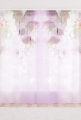 Фототюль из вуали Цветы из Рая