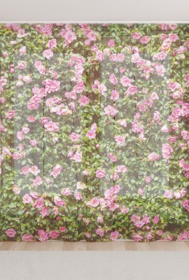 Фототюль из вуали Зеленые цветочные луга