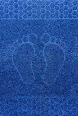Полотенце махровое Ножки - синий