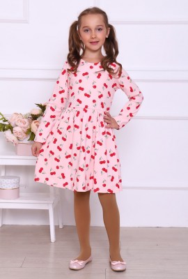 Платье Вишнёвое варенье детское - розовый
