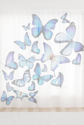 Фототюль из вуали Яркие бабочки 3