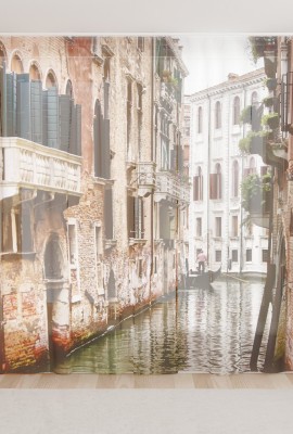 Фототюль из вуали Канал в Венеции