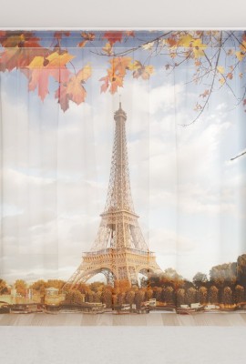 Фототюль из вуали Осенний Париж