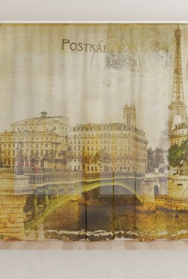 Фототюль из вуали Парижская марка