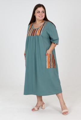 Платье Сусанна коричневый кулирка, 62-64 размер