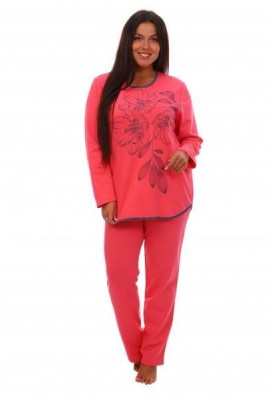 Пижама женская Лазурь розовый, 48 размер