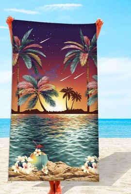Полотенце вафельное Гавайи 80х150 см пляжное банное